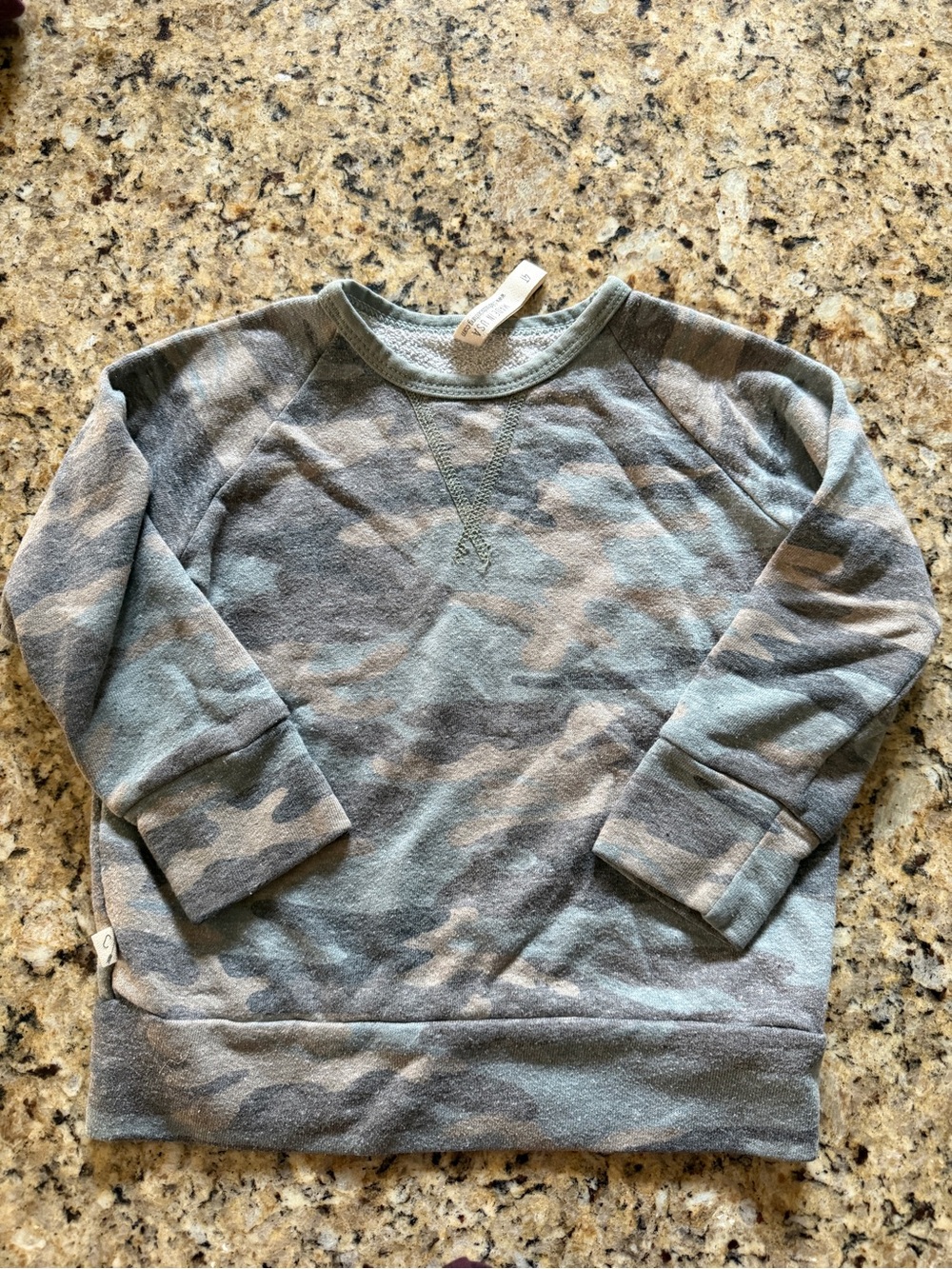 Childhoods Clothing Faded Camo Crewneck Sweatshirt
